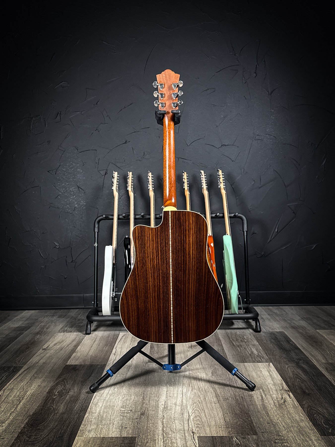 Washburn Festival EA12B Mini Jumbo Acoustic/Electric – Black