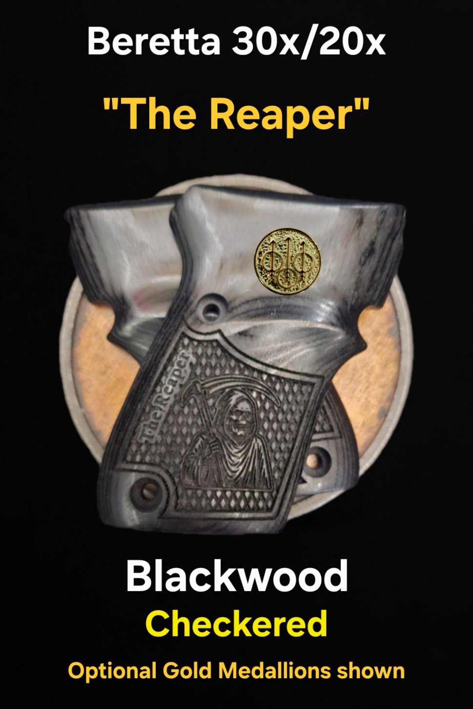 Beretta 30x/20x Tomcat/Bobcat — HRV Grips® — Hudson River Valley