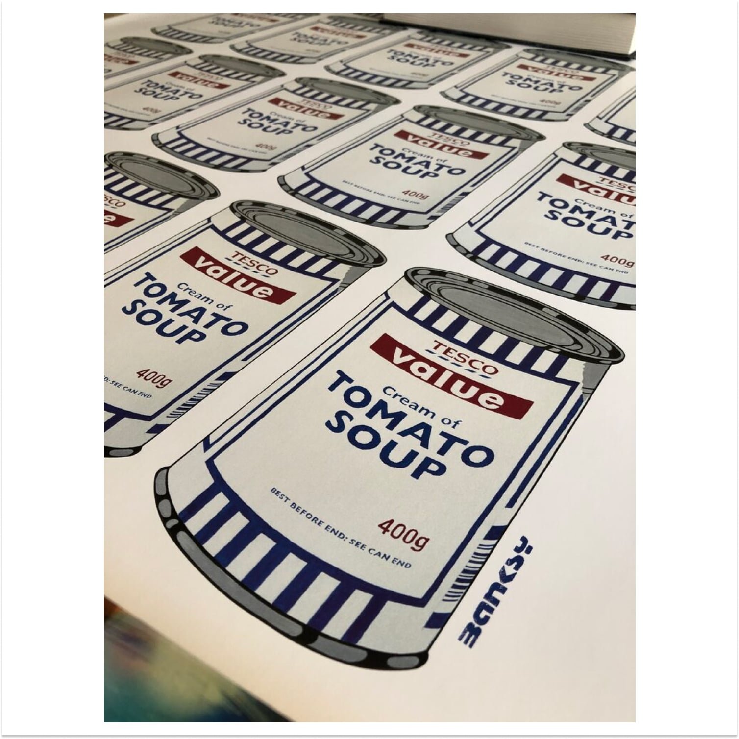 Tesco Value Tomato Soup Cans by Banksy - Dope! Gallery