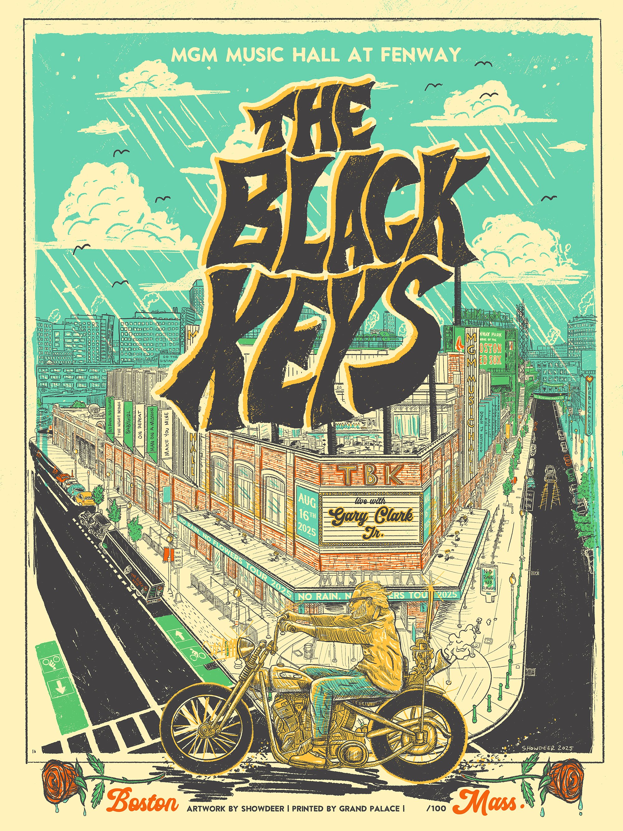 The Black Keys Poster Live at MGM Music Hall at Fenway Park, in