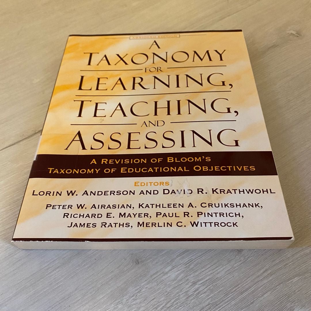洋書 A Taxonomy for Learning, Teaching, and A Taxonomy for