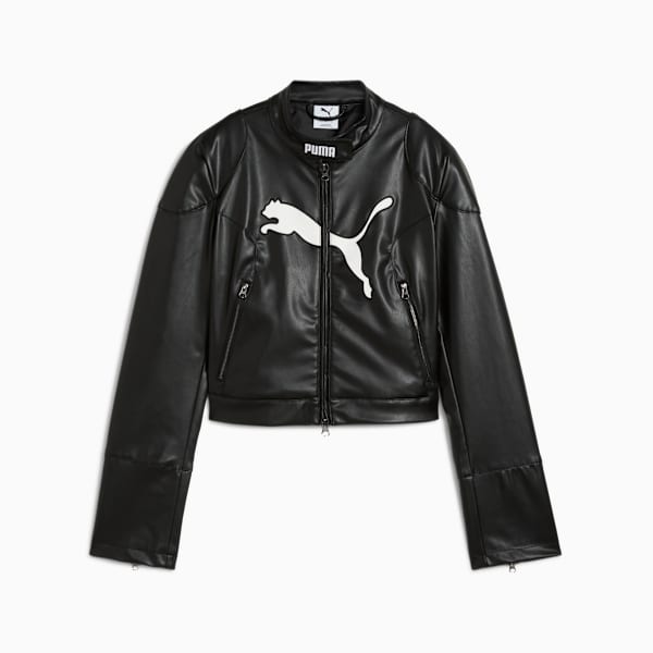 FUTURE.PUMA.ARCHIVE Women's Pleather Racer Jacket | PUMA