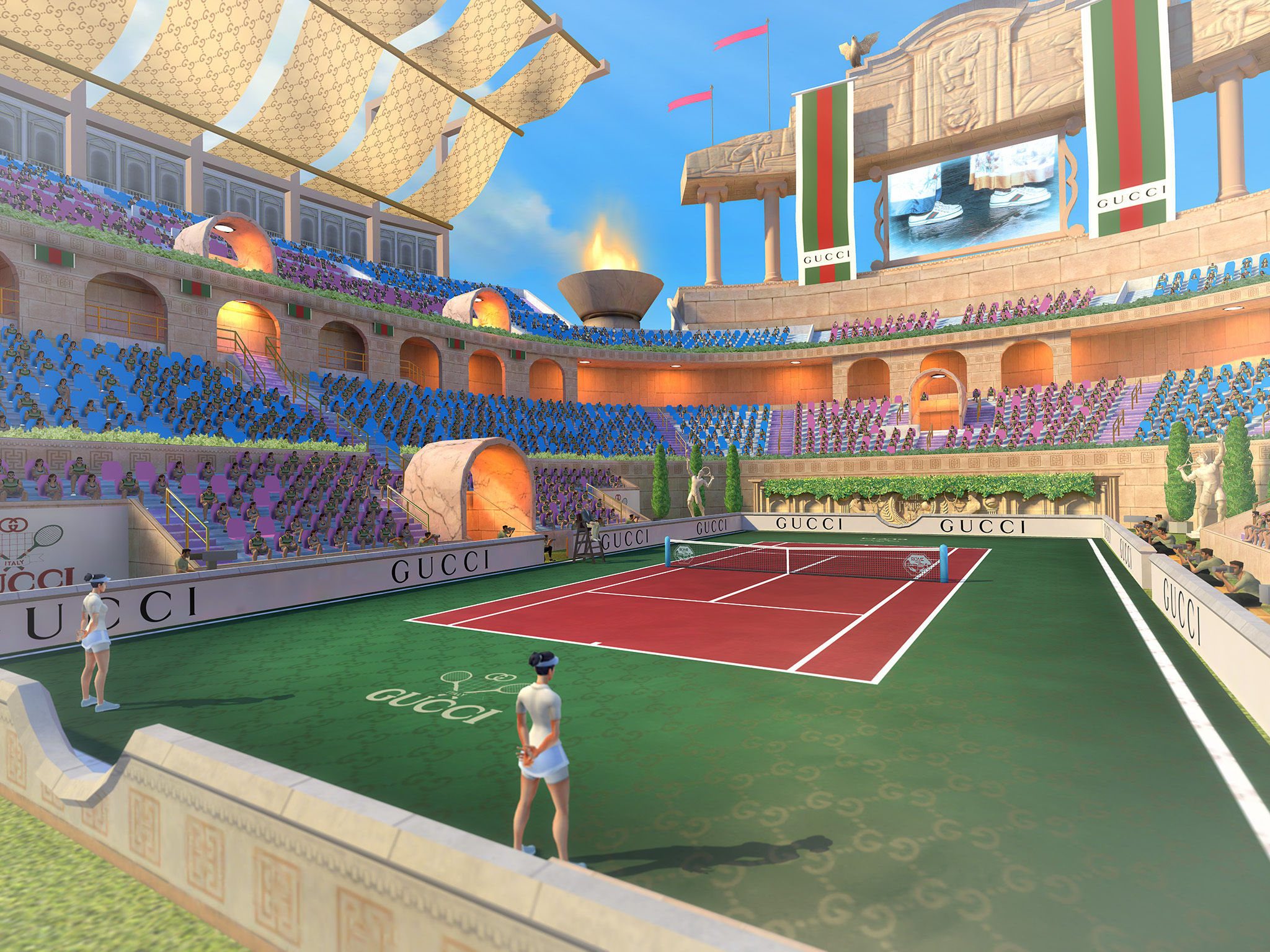 Gucci x Tennis Clash: A gaming collaboration featuring the house's