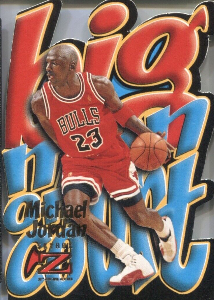 Michael Jordan 1996 Skybox Z-Force #4 Big Men on Court Price Guide