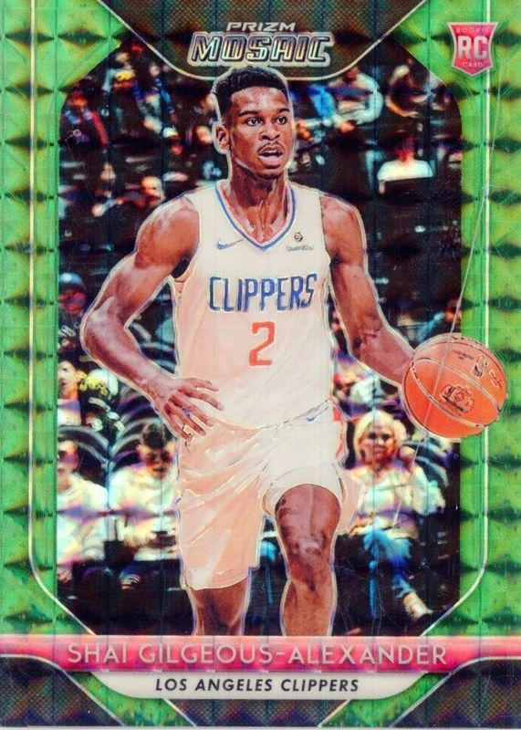 Shai Gilgeous-Alexander 2018 Prizm Mosaic #89 Green Price Guide