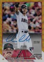 Corbin Carroll 2023 Topps Chrome #RA-CCA Rookie Autographs - Gold