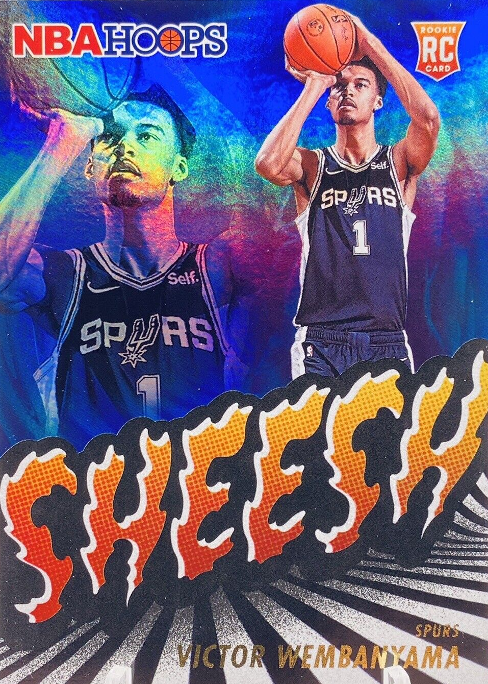 Victor Wembanyama 2023 Hoops #23 Sheesh - Holo Price Guide