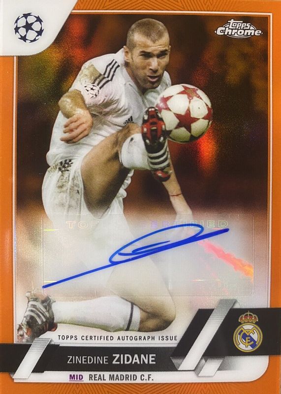 Zinedine Zidane 2022 Topps Chrome UEFA Club Competitions #CA-ZZ