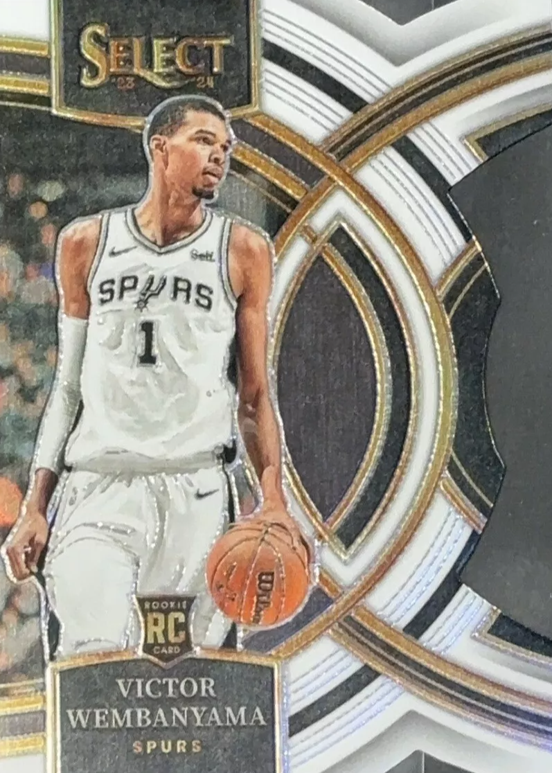 Victor Wembanyama 2023 Select #121 Premier Level White Die-Cut