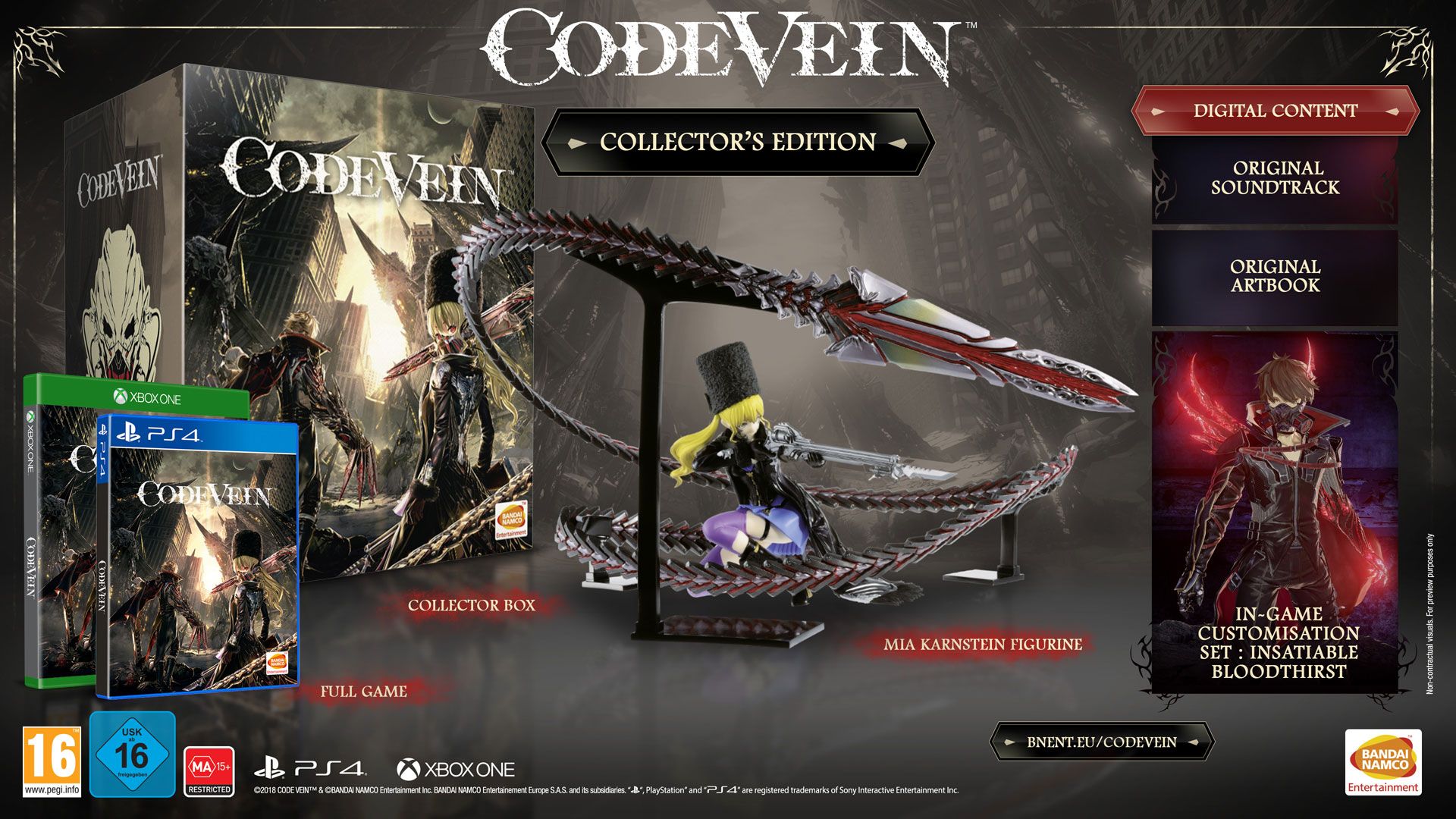 Code Vein - Pre-order Bonuses & Deluxe Edition Outline; Behind the