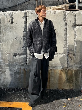 CASPER JOHN（キャスパージョン）の「Feather drivers knit/フェザー