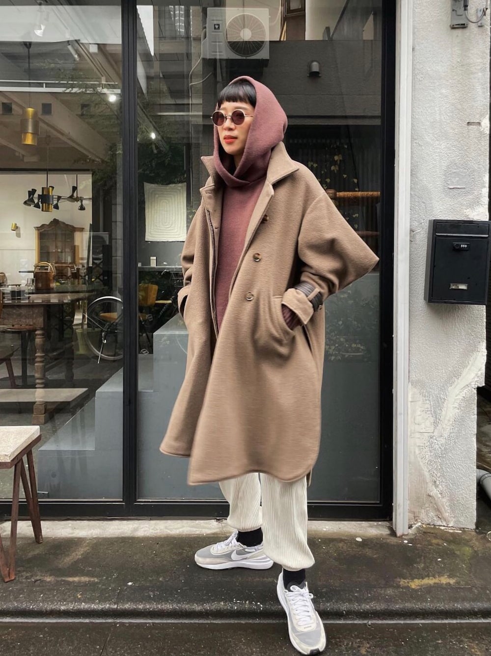 RIM.ARK（リムアーク）の「Cashmere blend poncho CT（ポンチョ）」 - WEAR