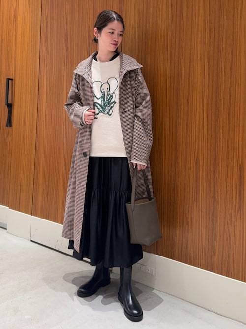 CABaN ウールコットンダブルフェイス エンブロイダリープルオーバー