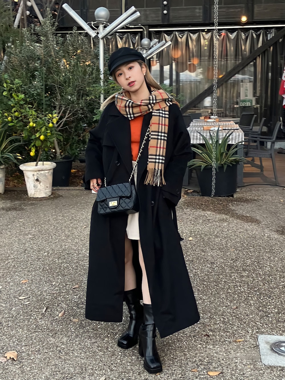 美品 BURBERRY カシミヤ ブラウンウールコート 冬コーデ 憧れの