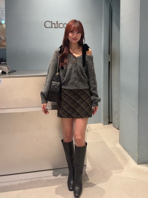 Chico（チコ） ブーツ ヒールレザーロングブーツ レディース