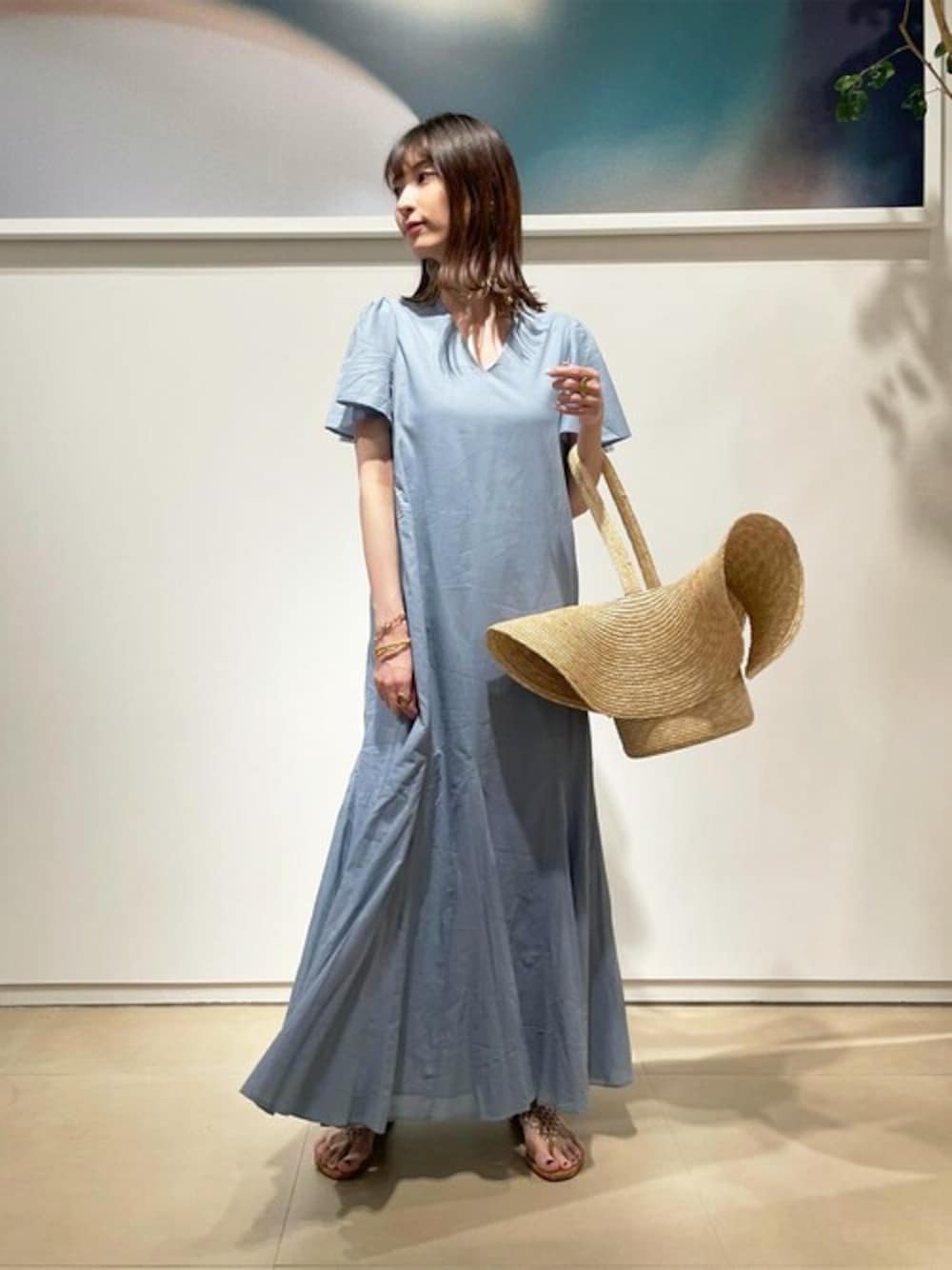 LUDLOW（ラドロー）の「LUDLOW / フレアストローバスケット（かご