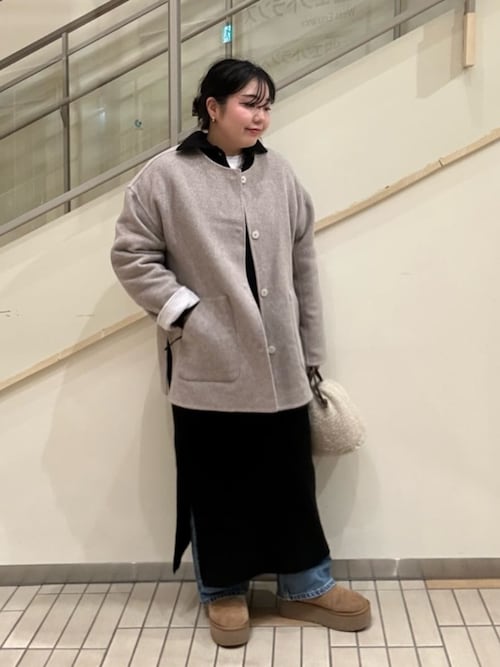 セール】リバー ノーカラーコート ‐リバーシブル‐＜A DAY IN THE LIFE