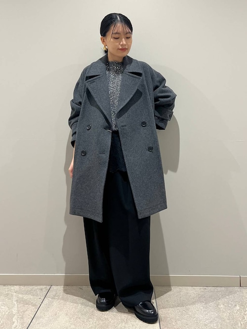 セール】Curensology(カレンソロジー)/メルトンPコート（ピーコート