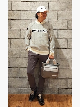 BRIEFING（ブリーフィング）の「BRIEFING×WLG ミラノリブ切替ニット