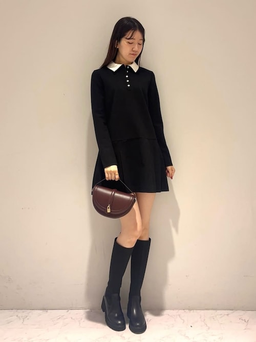 セール】衿つきプリーツカットミニワンピース（ワンピース）｜SNIDEL