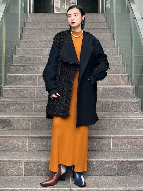 セール】BOA MIX WAVE LINE CT / ボアミックスウェーブラインコート