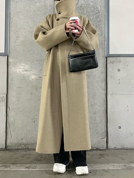 TODAYFUL/トゥデイフル】スタンドカラーウールコートを使った人気
