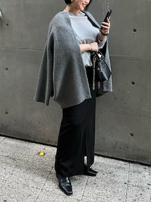 BASIC CN RACCOON MIX W CARDIGAN｜ノーカラージャケット | ELENDEEK