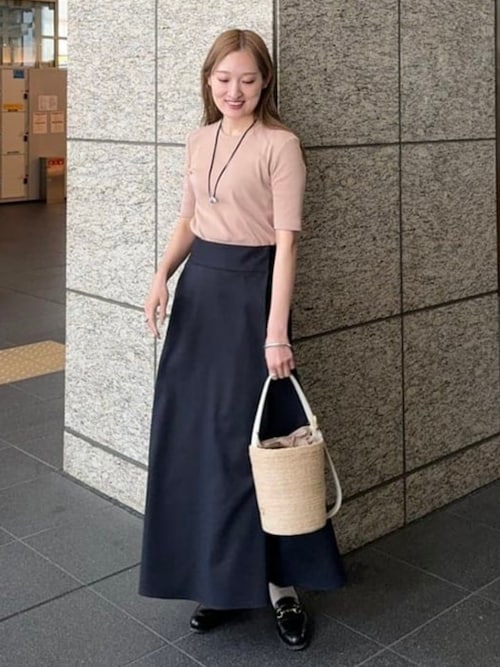 別注】スタイリスト佐藤佳菜子 × SLOANE / クルーネック リブTシャツ