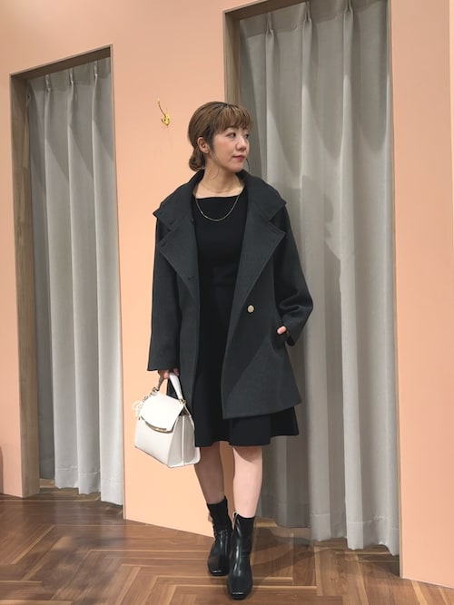 セール】〈ako〉スタンドカラーミドル丈コート（その他アウター