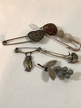 LOISIR（ロワズィール）の「ユーカリモチーフブローチ（ブローチ