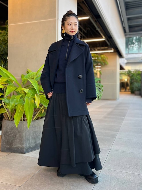 Curensology NEWoMan横浜ruiさんのピーコートを使ったコーディネート