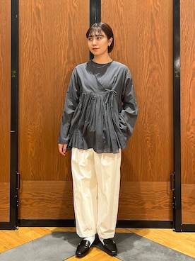 コットンボイルアンガルカシャツを使った人気ファッション