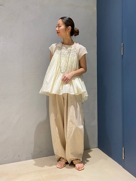 Curensology(カレンソロジー)/コットンシルクギャザーキャミソールを