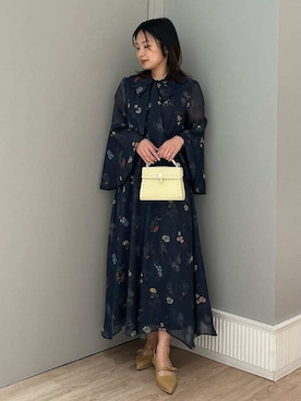 CELFORD（セルフォード）の「シアーチェックタイワンピース