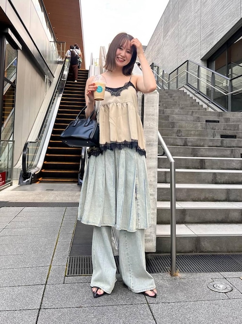 d.i.aレース付きハルターキャミソール d.i.aレース付きハルター