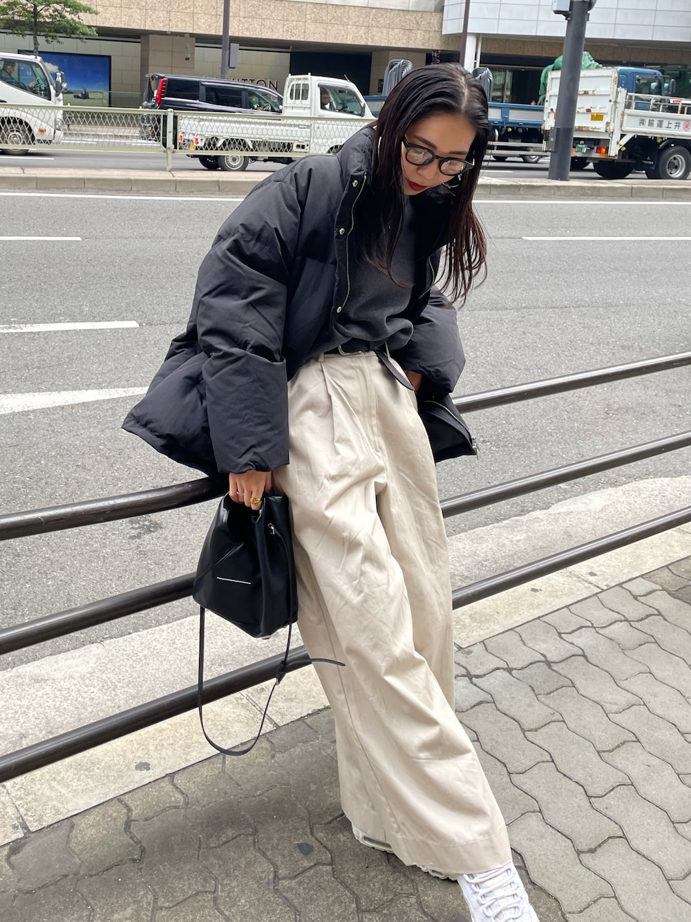 ryo｜MM6 Maison Margielaのショルダーバッグを使ったコーディネート