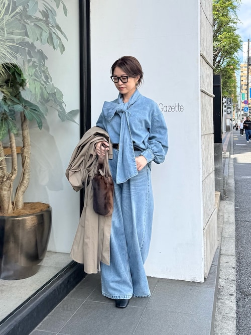 DENIMボウブラウス（シャツ/ブラウス）｜Whim Gazette（ウィムガゼット