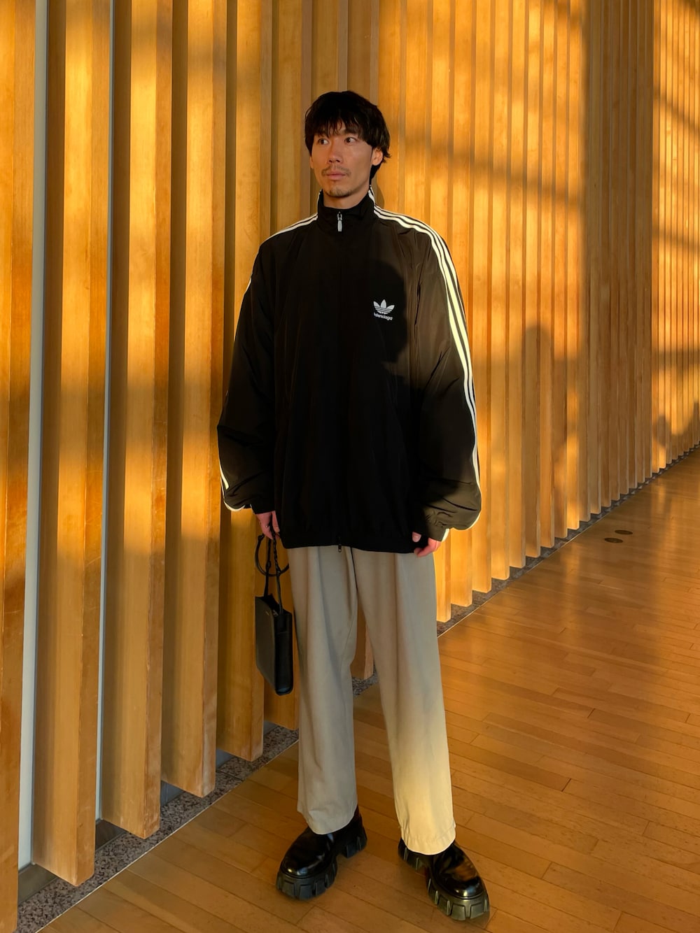 Daisuke Suzuki ｜adidas×Balenciagaのナイロンジャケットを使った