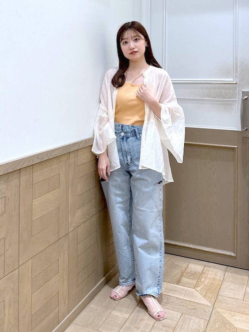 セール】スタイルUPカップアシメキャミ 991864（キャミソール