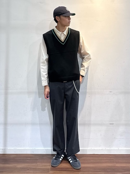 セール】ウール混チルデンVネックニットベスト（ベスト）｜ITEMS