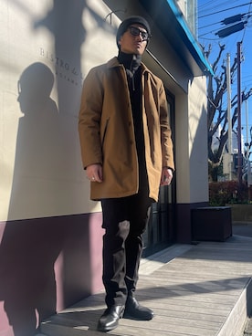 XD-CORE 3LAYER HYBRID LONG COATを使った人気ファッション