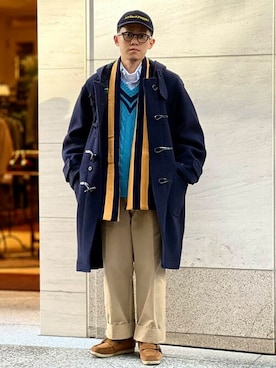 Kaptain Sunshineのダッフルコートを使ったメンズ人気ファッション