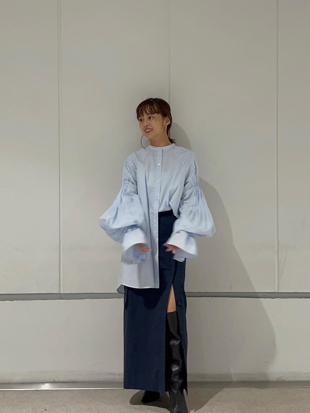 etre tokyo キャンディー スリーブ ブラウス シャツ