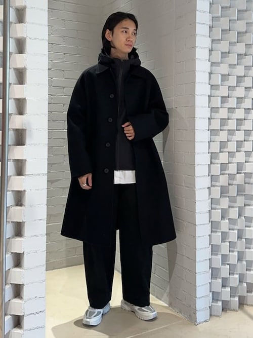 セール】ダブルフェイス ステンカラーロングコート（ステンカラー