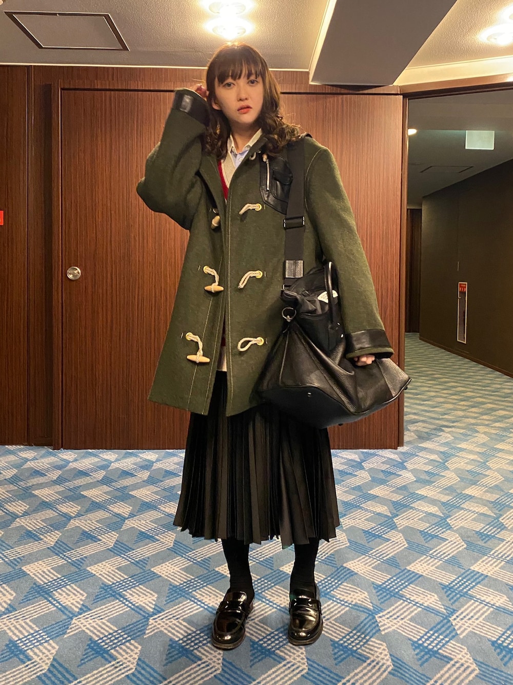 プチプラのあや｜Maison Margielaのダッフルコートを使った