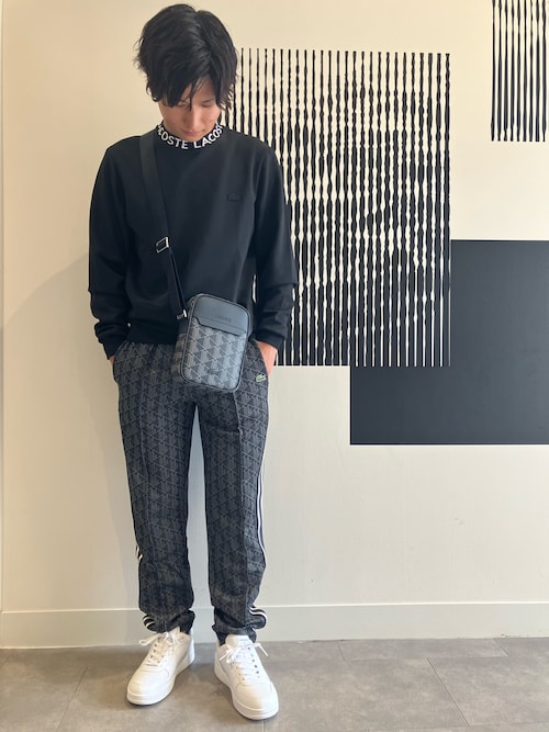 LACOSTE（ラコステ） トレーナー スウェット ネームジャカードモック