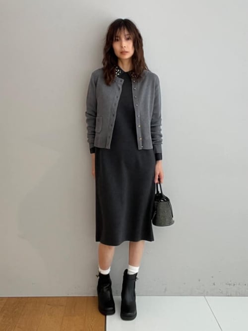 セール】ビジューカラーニットワンピース（ワンピース）｜DRESSTERIOR