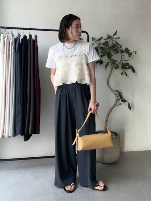 WEB限定】チュールフラワーキャミ（シャツ/ブラウス）｜DouDou