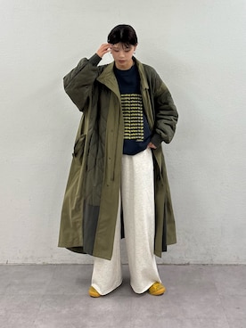 ≪新色登場≫【etsinta/エシンタ】切替マキシミリタリーコートを使った