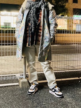 Engineered Garmentsのモッズコートを使った人気ファッション